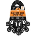 Xpose Safety Ball Bungees Black 11 in , 10PK BB-11B-10-X